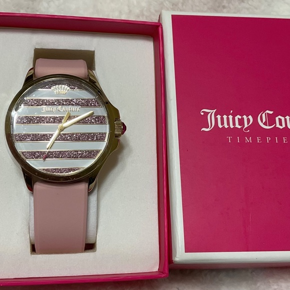 Juicy Couture NWT Pink, White, and Gold Watch main image 5